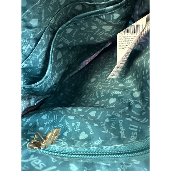 Desigual Patchwork Floral Crossbody Purse Bag Multicolored Faux Leather Zip - Picture 12 of 16